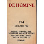 De Homine. n°4 Dicembre 1962